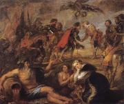 Peter Paul Rubens Meetin of King Ferdinand of Hungary and the Cardinal Infante Ferdinand before the Battle of Nordingen oil painting picture wholesale